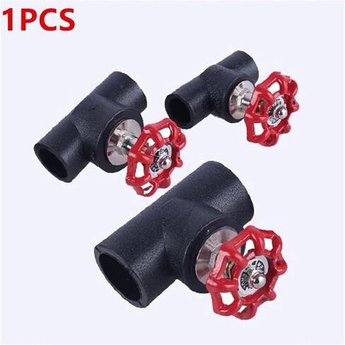 إحياء الأثاث PE غلوب الكرة صمام التبديل 20-110 نوع المقبس الساخن تذوب موصل أسود الحنفية تجهيزات أنابيب المياه in Kuwait