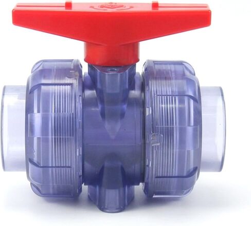 1 قطعة 21.34-60.32 مللي متر صمام كروي شفاف حوض للأسماك حديقة الري الكرة (الداخلية Dia.48.26mm) in Kuwait