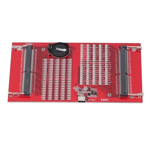 DDR5 DDR4 RAM Memory Tester Card 2 in 1 Slot Diagnostic Analyzer with LED Light Red in Saudi Arabia