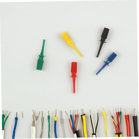 25pcs Multimeter Test Hook Clips Kit Sturdy Electronic Probes for Safe Testing Rounded Design for Sensitive Components for Circuit Work and Experimentation in Saudi Arabia
