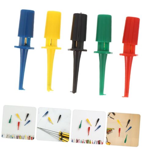 25pcs Multimeter Test Hook Clips Kit Sturdy Electronic Probes for Safe Testing Rounded Design for Sensitive Components for Circuit Work and Experimentation in Saudi Arabia