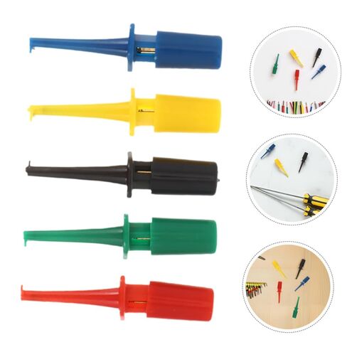 25pcs Multimeter Test Hook Clips Kit Sturdy Electronic Probes for Safe Testing Rounded Design for Sensitive Components for Circuit Work and Experimentation in Saudi Arabia