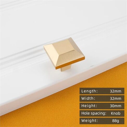الصلبة النحاس الرجعية الذهب سحب الأثاث الأجهزة المطبخ ثقب واحد مقابض 1 قطعة (5-L-32mm) in Saudi Arabia