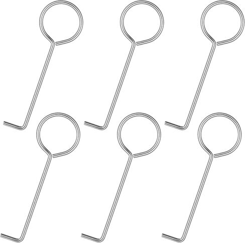 6Pcs Drain Key Lifting Hooks, Stainless Steel Drain Grate Puller, Drains Lifting Cleaner Hook, Drains Grate Puller Lift Out Key for Shower, Kitchen (0.1 in Thick) in Saudi Arabia