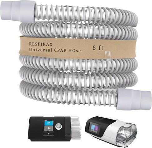 خرطوم CPAP العالمي - بطول 6 أقدام - أنبوب عالمي فاخر متوافق مع أجهزة CPAP وBiPAP وBiLevel - يقلل من تسرب القناع - مرن - ومصمم للنوم المريح (عبوتان) in Kuwait