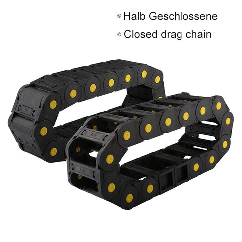 Plastic Drag Chain Bridge Non-Open End Connector Drag Chain Rack for CNC Milling Machine Tool Drive Chain(18x50 mm,Open Cover) in Saudi Arabia