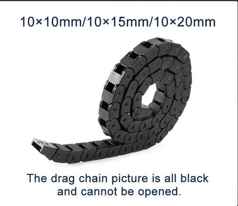 10x10 مللي متر 10x15 مللي متر 10x20 مللي متر 10*10 مللي متر 10*15 مللي متر L1000mm كابل سحب سلسلة سلك الناقل مع موصلات نهاية لأدوات آلة التوجيه باستخدام الحاسب الآلي (1 قطعة 10x10 مم ، 14x28 مم) in Kuwait