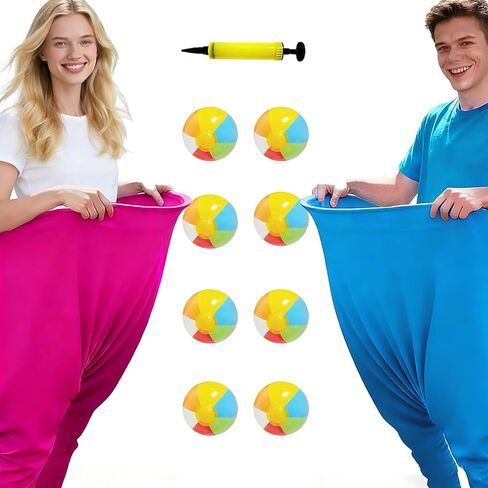 Granny Pants Yard Game, Granny Pants Outdoor Party Game Granny Pants Outdoor Game with Bouncy Balls and Pump Fun Family Reunion & Adult Yard Games for Groups in Saudi Arabia