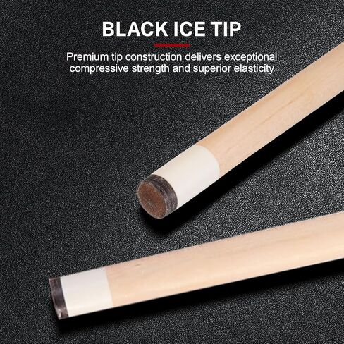 مجموعة عصي البلياردو مقاس 58 بوصة، قطعتين من خشب البتولا مع طرف جلدي 13 مم، ملمس ناعم ومتوازن، عصا البلياردو الاحترافية للبالغين in Kuwait