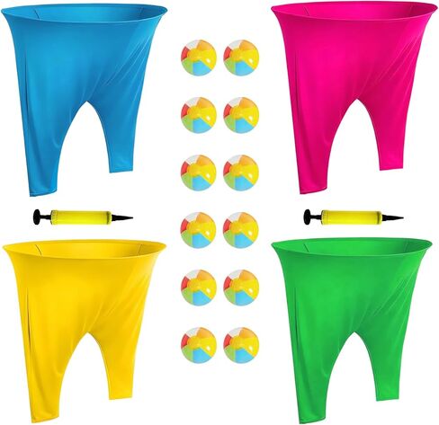 لعبة Granny Pants Yard، لعبة Granny Pants للحفلات الخارجية، لعبة Granny Pants في الهواء الطلق مع كرات نطاطة ومضخة ممتعة لم شمل العائلة وألعاب ساحة الكبار للمجموعات in Kuwait