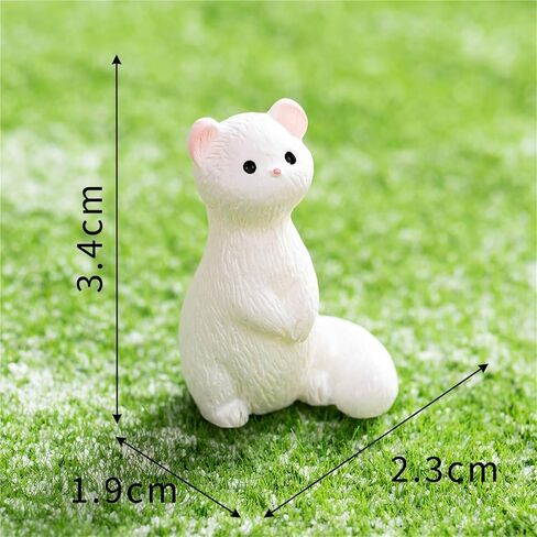 Cute Mini Creative Forest Animals, Little Ferrets Hinge Heads Decorative Topper Set 6PCS, Home Decoration,Magnetic Hinge Head Toppers Door Hinge in Saudi Arabia