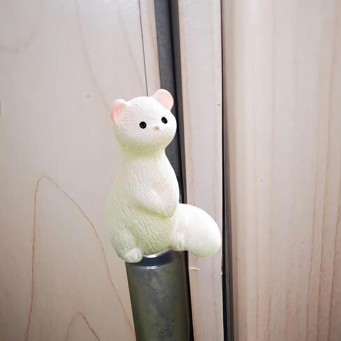 Cute Mini Creative Forest Animals, Little Ferrets Hinge Heads Decorative Topper Set 6PCS, Home Decoration,Magnetic Hinge Head Toppers Door Hinge in Saudi Arabia