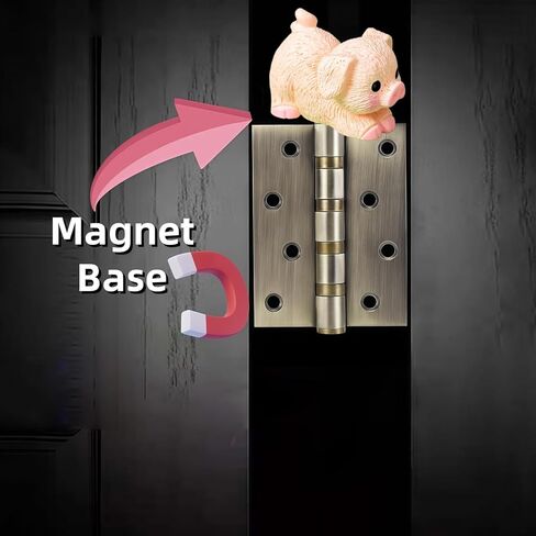 Cute Mini Creative Piglet Hinge Heads Decorative Topper Set 6PCS, Home Decoration,Magnetic Hinge Head Toppers Door Hinge in Saudi Arabia