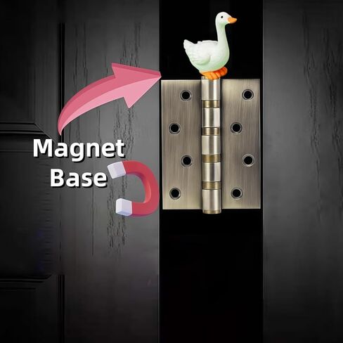 لطيف صغير الإبداعية البط، الأوز، البجعات المفصلي رؤساء الزخرفية توبر مجموعة 6PCS، ديكور المنزل، المغناطيسي المفصلي رئيس القبعات الباب المفصلي in Saudi Arabia