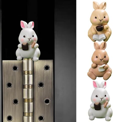 Cute Mini Creative Forest Animals, Little Rabbits Hinge Heads Decorative Topper Set 3PCS, Home Decoration,Magnetic Hinge Head Toppers Door Hinge in Saudi Arabia
