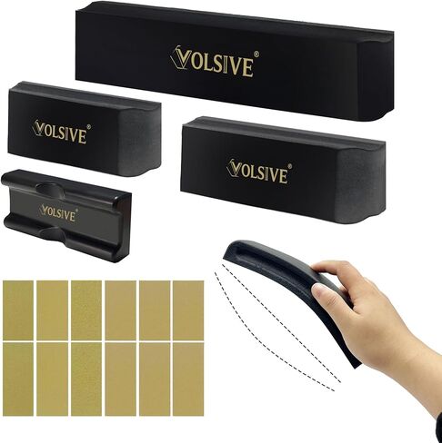 24 قطعة PSA مجموعة قوالب الصنفرة القابلة للتعديل، مجموعة أدوات صنفرة يدوية للجسم مع 20 قطعة من ورق الصنفرة ذاتي اللصق، مرنة لطلاء السيارات وأثاث رمل النجارة in Kuwait