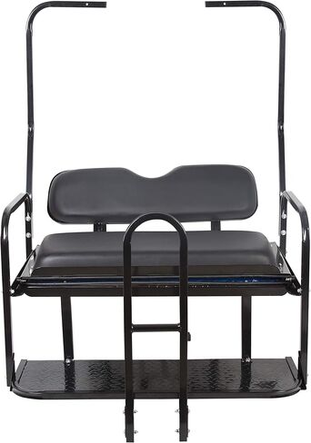 KUAFU Rear Flip Back Seat W/Grab Bar Compatible with Club Car DS (1982-2000.5) Model Golf Cart 1102 LBS Weight Capacity Heavy Duty Steel Frame Flip Folding Rear Back Seat Kit Black in Saudi Arabia