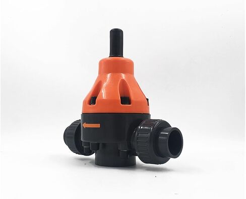 1MPa/10bar UPVC Back Pressure Valve DN15/DN20/DN25 Pressure Relief Valve PTFE Diaphragm Safety Valve OD 20/25/32mm(1/2") in Kuwait