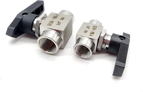 304 Stainless Steel High Pressure Female Thread Ball Valve 1/8" 1/4" 3/8" 1/2" 3/4" 1" Panel Instrumentation Straight Ball Valve(1/8",G) in Kuwait