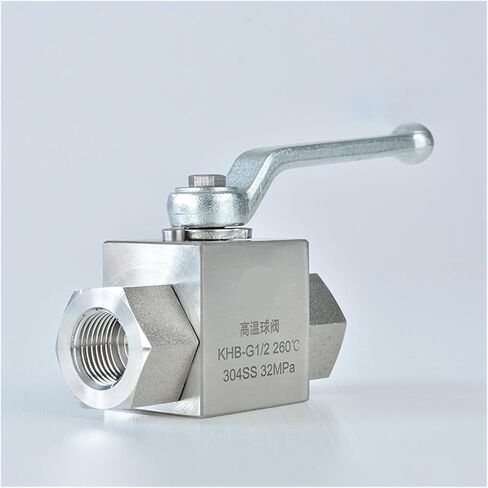 1PCS 1/8" 1/4" 1/2" 1" 1-1/2" 2" High Temperature Ball Valve KHB-G Stainless Steel Anti-Corrosion Hydraulic Ball Valve(1/8") in Kuwait