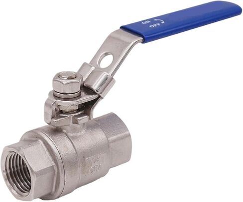 1PCS Ball Valve - 1/2" NPT Stainless Steel 304 Full Port 1000 WOG in Kuwait