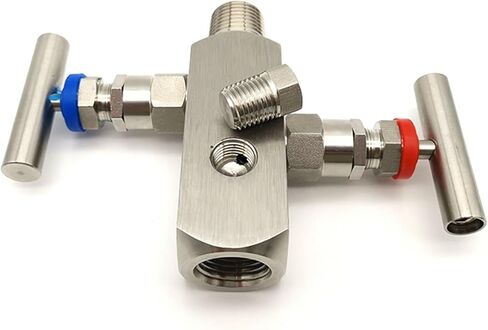 1PCS Stainless Steel 304 Valve Two-Valve Integrated Valve Group Internal and External Thread Instrument Valve 1/2 in Kuwait