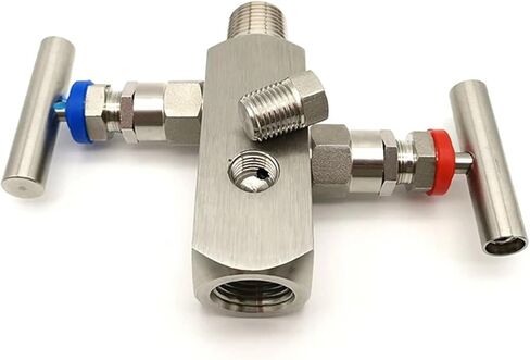 1PCS Stainless Steel 304 Valve Two-Valve Integrated Valve Group Internal and External Thread Instrument Valve 1/2 in Kuwait