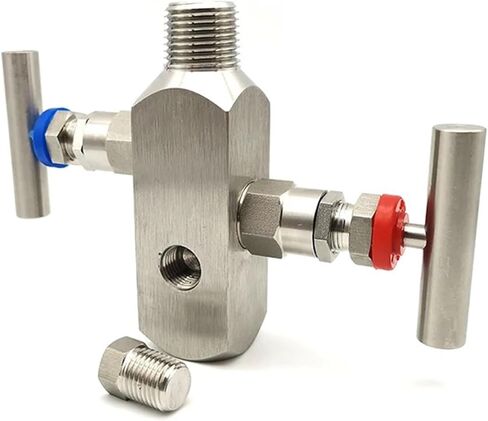 1PCS Stainless Steel 304 Valve Two-Valve Integrated Valve Group Internal and External Thread Instrument Valve 1/2 in Kuwait