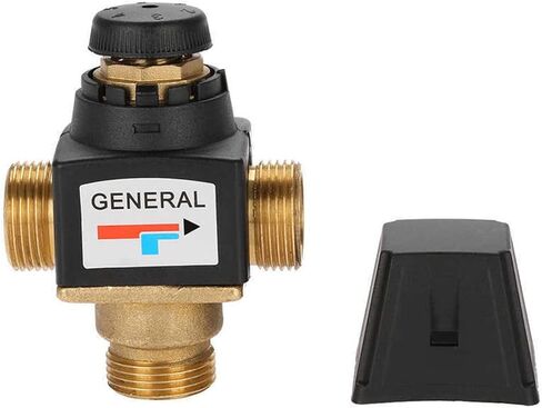 1Pc 3 Way DN20 Mixing Valve Male Thread Brass Thermostatic Mixing Valve for Solar Water Heater Tools Accessory in Kuwait