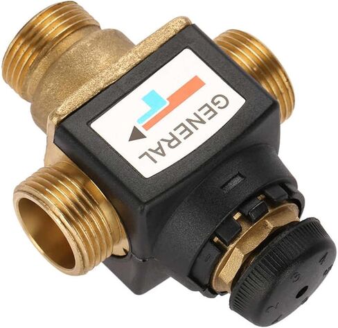 1Pc 3 Way DN20 Mixing Valve Male Thread Brass Thermostatic Mixing Valve for Solar Water Heater Tools Accessory in Kuwait