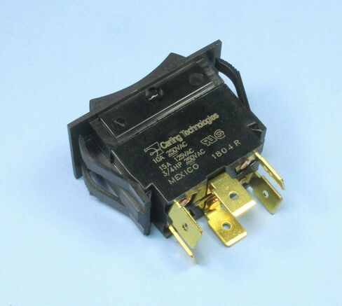 (HO #3) مفتاح Carling MOMENTARY Rocker Switch DPDT 15A 250Vac، 125VAC 30VDC (ON) إيقاف (ON) in Kuwait