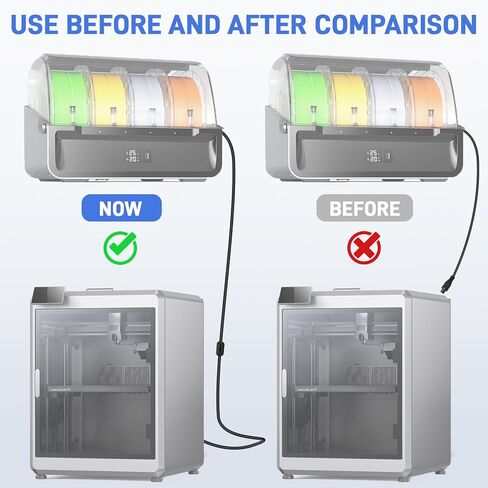 كابل تمديد CFS 78.74 بوصة/2 متر 6 سنون لطابعة Creality K2Plus/Hi Combo ثلاثية الأبعاد، بديل جيد 485 كابل يضمن نقل إشارة ثابت، قلب نحاسي 24AWG، مع حلقة مغناطيسية in Saudi Arabia
