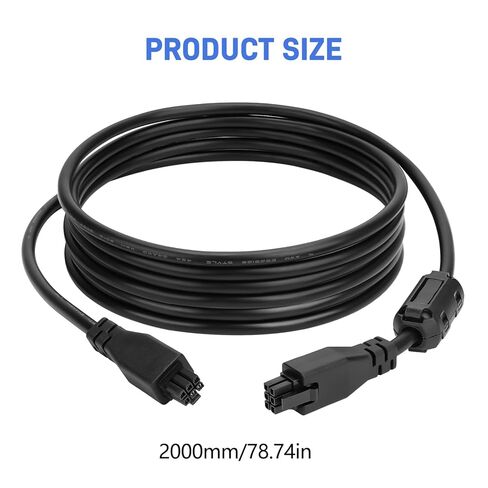كابل تمديد CFS 78.74 بوصة/2 متر 6 سنون لطابعة Creality K2Plus/Hi Combo ثلاثية الأبعاد، بديل جيد 485 كابل يضمن نقل إشارة ثابت، قلب نحاسي 24AWG، مع حلقة مغناطيسية in Saudi Arabia