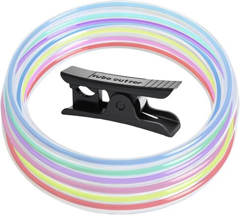 5M/16.4ft Ultra-Transparent 2.5mm ID×4mm OD Smooth PTFE Tube Compatible with Bambu-Lab AMS Lite X1/ P1P/ P1S/ P2S/ A1/ A1 Mini H2D H2S with Cutter, Clear Tubing for 1.75mm 3D Printer Filament in Kuwait