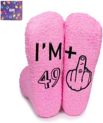 هدايا عيد ميلاد الأربعين للنساء - جوارب وردية فريدة من نوعها لأفكار هدايا عيد ميلاد من عمر 40 عامًا لزوجتها in Kuwait