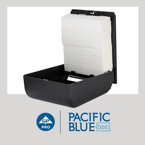 Pacific Blue Basic C-Fold Recycled Paper Towels (Previously Branded Envision) by GP PRO (Georgia-Pacific), White, 25190, 240 Towels Per Pack, 10 Packs Per Case (2400 Total), 10.10" x 13.20 in Saudi Arabia
