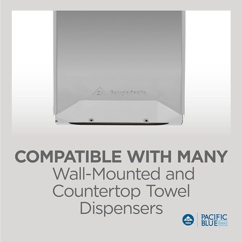 Pacific Blue Basic C-Fold Recycled Paper Towels (Previously Branded Envision) by GP PRO (Georgia-Pacific), White, 25190, 240 Towels Per Pack, 10 Packs Per Case (2400 Total), 10.10" x 13.20 in Saudi Arabia