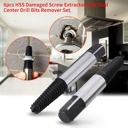 Fafeicy HSS Screw Extractor Remover Set High Hardness Strong Torque Household Office in Saudi Arabia