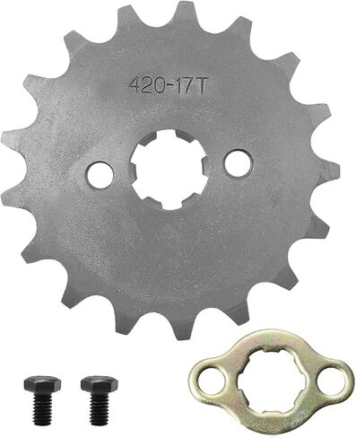 420 Chain Sprocket 17T 17mm Front Sprocket shaft Compatible with 50cc 70cc 110cc 125cc 140cc 160cc ATV Dirt Bike Quad TaoTao Roketa Sunl in Saudi Arabia