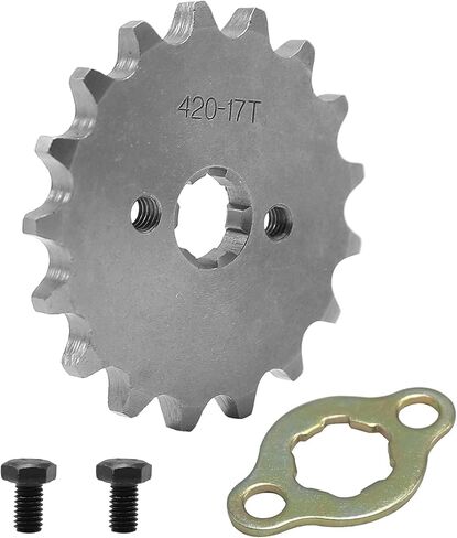 420 Chain Sprocket 17T 17mm Front Sprocket shaft Compatible with 50cc 70cc 110cc 125cc 140cc 160cc ATV Dirt Bike Quad TaoTao Roketa Sunl in Saudi Arabia