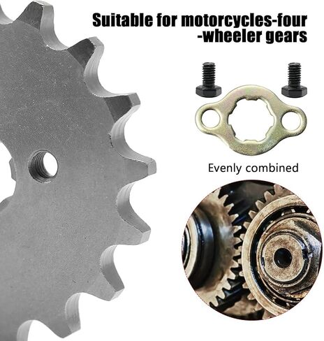 420 Chain Sprocket 17T 17mm Front Sprocket shaft Compatible with 50cc 70cc 110cc 125cc 140cc 160cc ATV Dirt Bike Quad TaoTao Roketa Sunl in Saudi Arabia