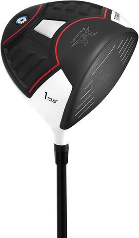 MAZEL Titanium Golf Drivers للرجال، اليد اليمنى، 460CC (أبيض أسود، جرافيت، 10.5) (جرافيت، صلب، 10.5 درجة، يمين) in Saudi Arabia