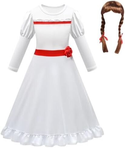 Girls Wihte Dress for Halloween Classic Outfit Kids Scary Dresses in Kuwait