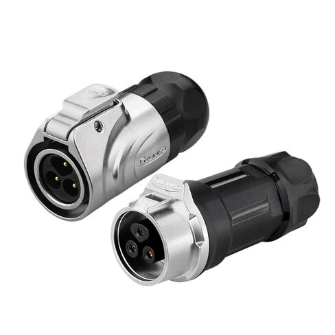 1Pcs M16 Industrial Waterproof IP68 Power Connector LP16 2 3 4 5 7 8 9 Pin Electrical Wire Adapter Quick Locking Connector(Type C Set,4P) in Saudi Arabia
