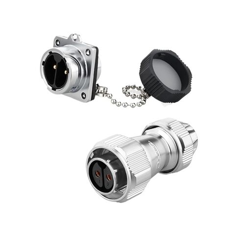 1Pcs M20 Metal Waterproof IP68 Power Signal YZ-20 2 3 4 5 7 9 12 Pin Wire Cable Circular Socket Panel Connector(Female Plug D,7P) in Saudi Arabia