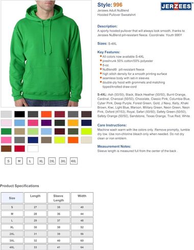 Jerzees NuBlend Hooded Sweatshirt in Saudi Arabia