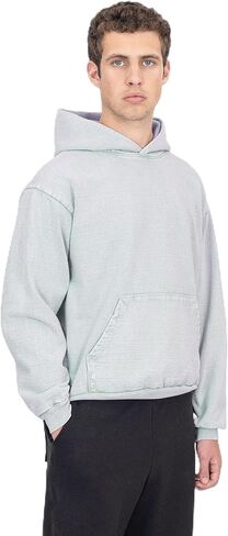 LOS ANGELES APPAREL للرجال HF09MW HF09 - سترة من الصوف الثقيل، غسول معدني 14oz، مريح، أنيق in Kuwait