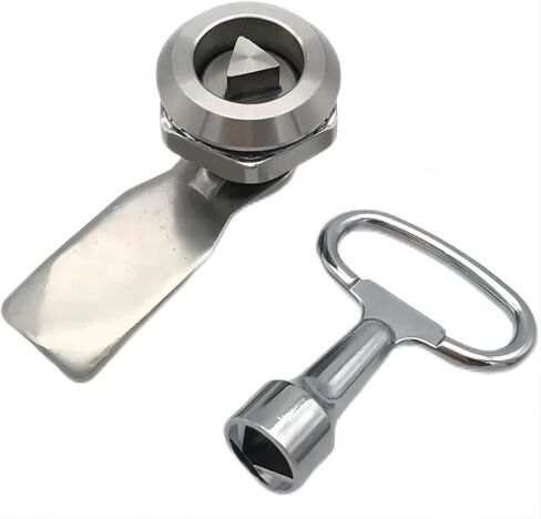 1 Set Stainless Steel MS705 Tool Lock with Rotating Tongue for Cam Lock 18mm Cabinet Lock(H5mm-Stainless) in Kuwait