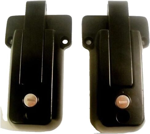 CBL-B-2X 2- KEYED for Alike Black Locking Cargo Trailer لمزلاج باب Cambar Vise Lock Cam Bar - يقبل لكامبار يصل سمكه إلى 1/2 بوصة × 1-1/4 بوصة عرض - استبدال مزلاج باب المقطورة in Saudi Arabia