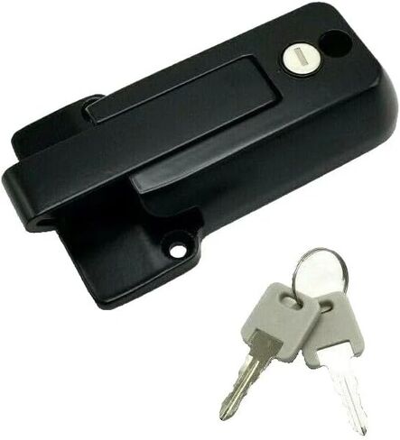 CBL-B-2X 2- KEYED for Alike Black Locking Cargo Trailer لمزلاج باب Cambar Vise Lock Cam Bar - يقبل لكامبار يصل سمكه إلى 1/2 بوصة × 1-1/4 بوصة عرض - استبدال مزلاج باب المقطورة in Saudi Arabia